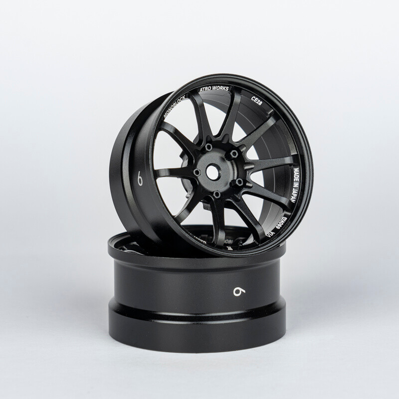 CE28 Offset 6mm Black Stallion (2pcs)