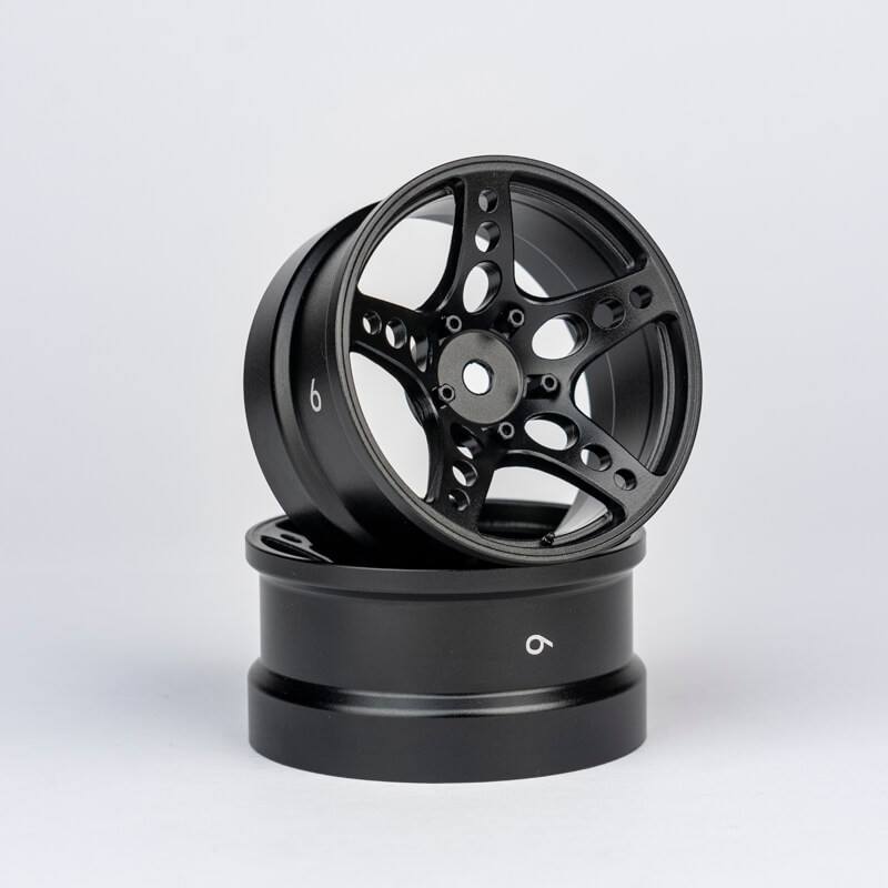 R-FIGHTER Offset 6mm Black Stallion (2pcs)