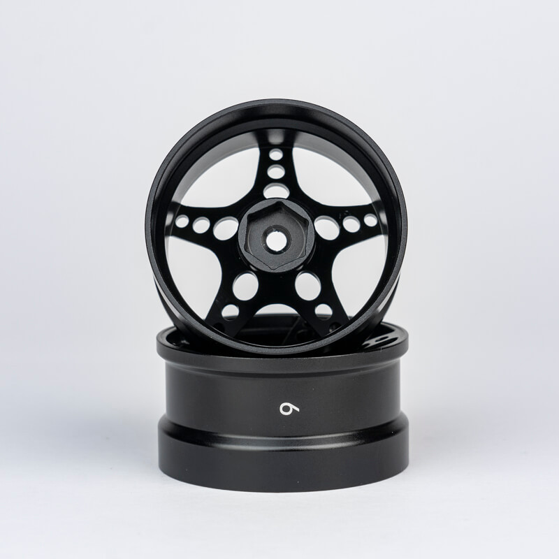 R-FIGHTER Offset 6mm Black Stallion (2pcs)