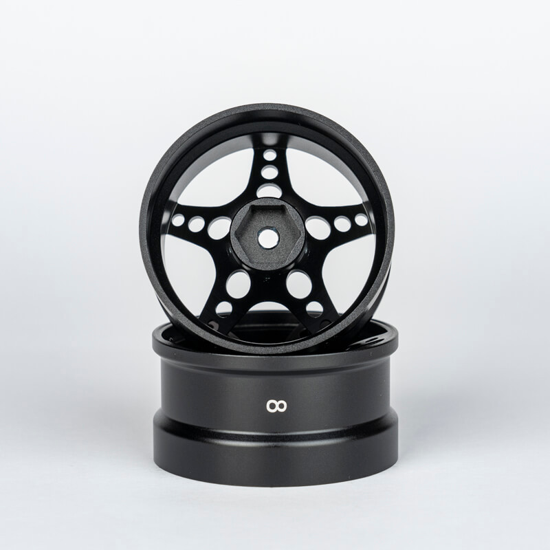 R-FIGHTER Offset 8mm Black Stallion (2pcs)