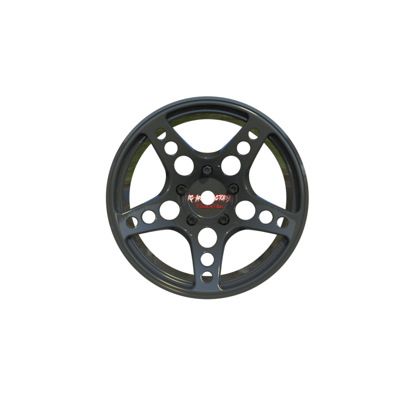 R-Fighter Wheels Offset 8mm Gunmetal (2pcs)