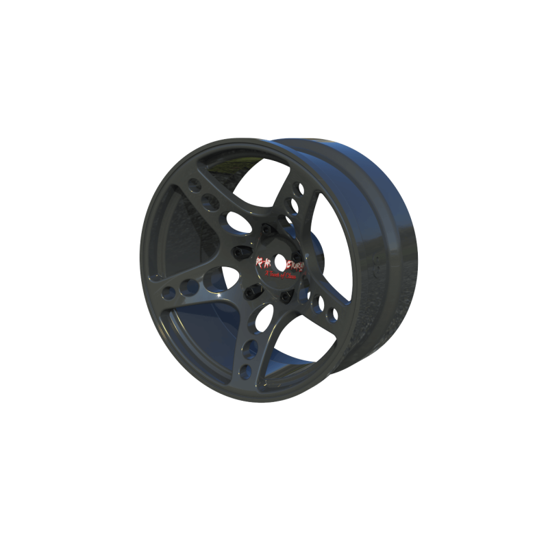 R-Fighter Wheels Offset 8mm Gunmetal (2pcs)