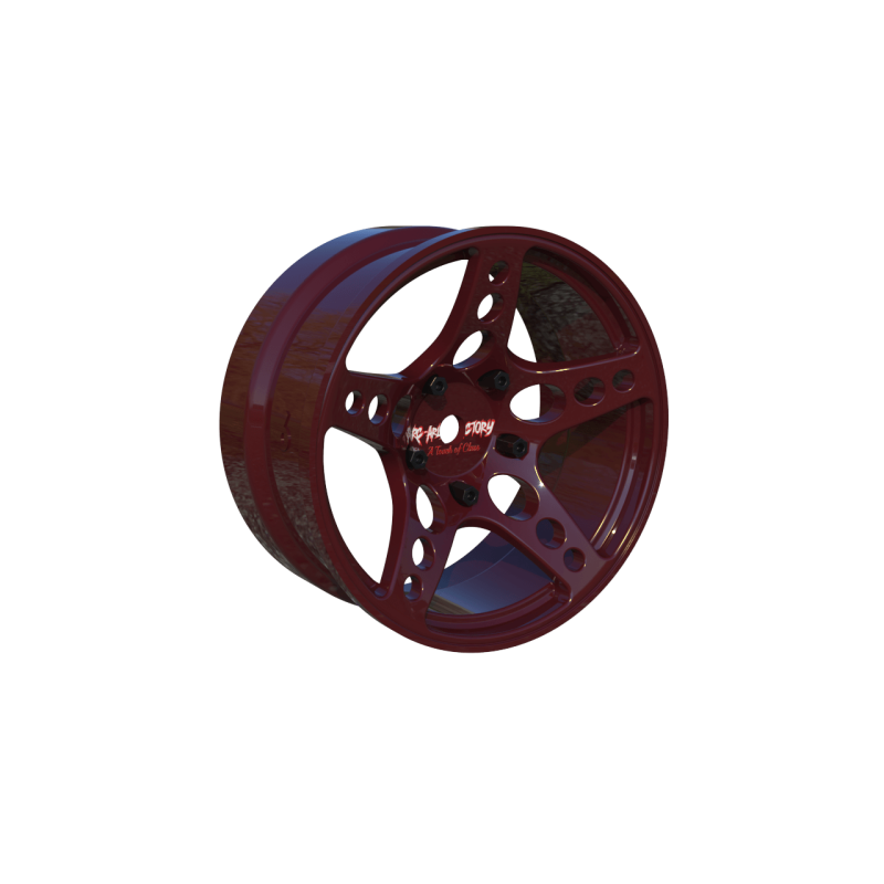 R-Fighter Wheels Offset 6mm Red (2pcs)