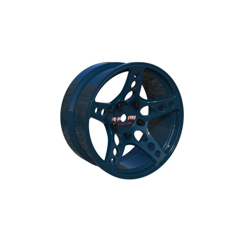 R-Fighter Wheels Offset 6mm Blue (2pcs)