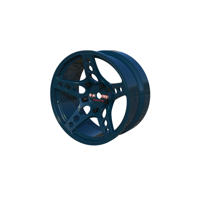 R-Fighter Wheels Offset 6mm Blue (2pcs)
