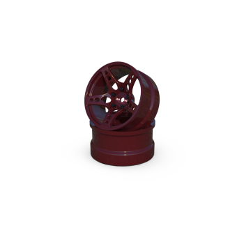 R-Fighter Wheels Offset 8mm Red (2pcs)