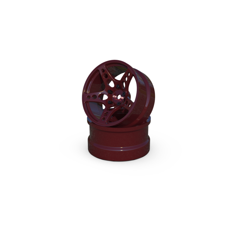 R-Fighter Wheels Offset 8mm Red (2pcs)