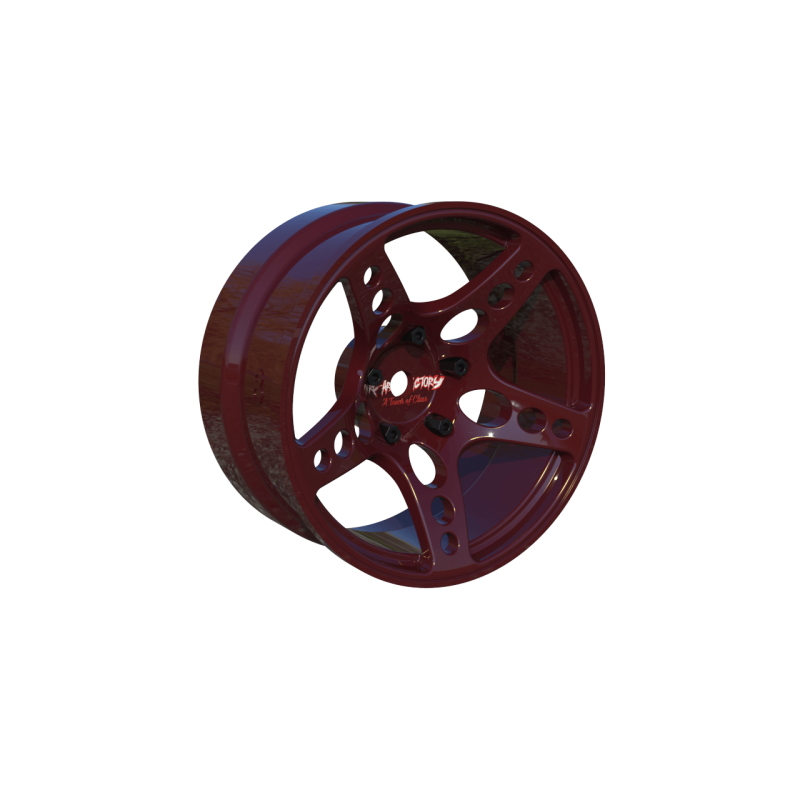 R-Fighter Wheels Offset 8mm Red (2pcs)