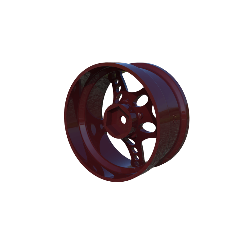 R-Fighter Wheels Offset 8mm Red (2pcs)