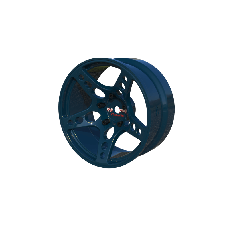 R-Fighter Wheels Offset 8mm Blue (2pcs)
