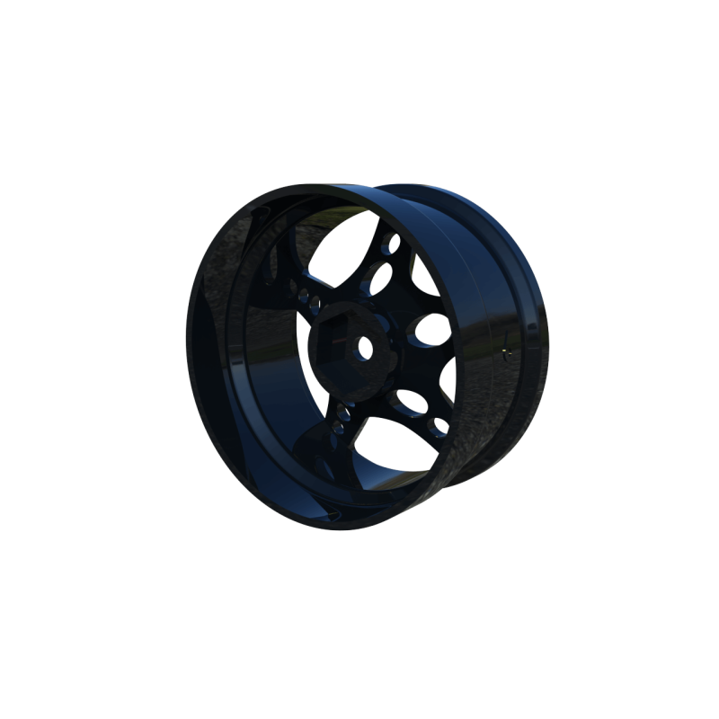R-Fighter Wheels Offset 6mm Black (2pcs)