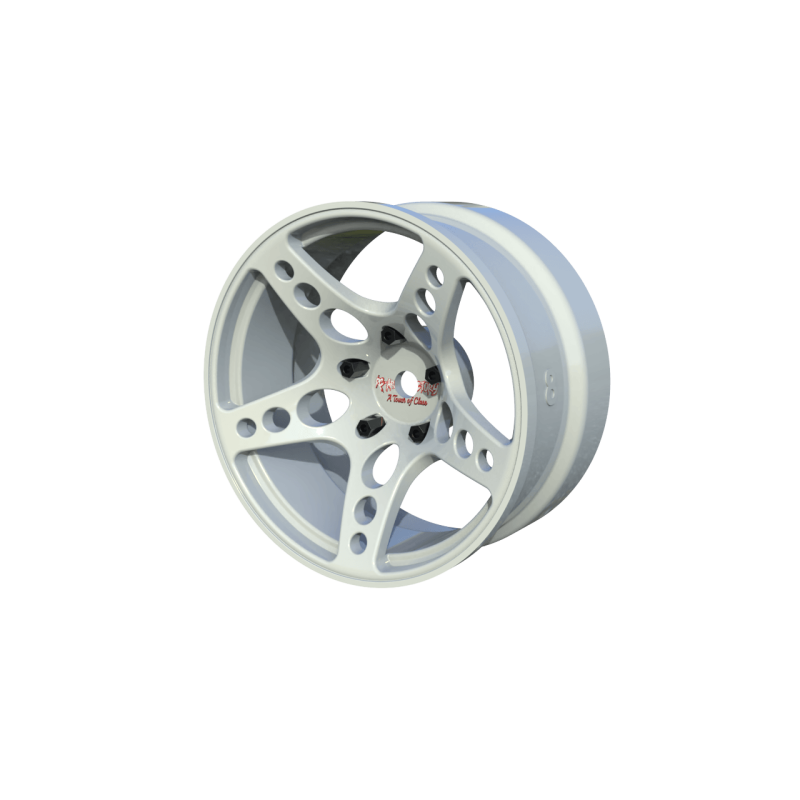 R-Fighter Wheels Offset 8mm White (2pcs)