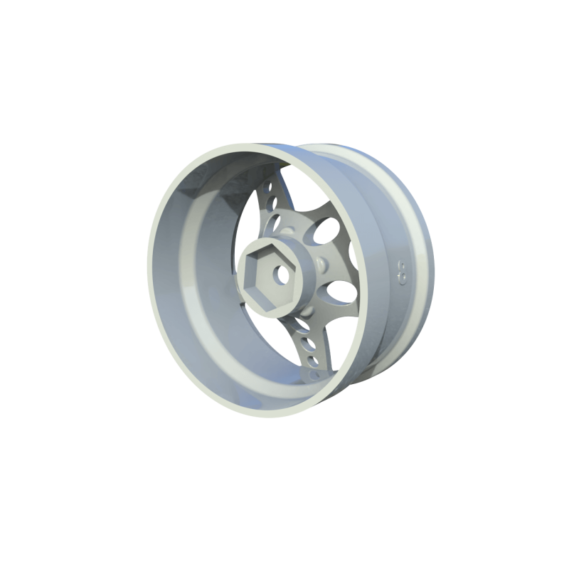 R-Fighter Wheels Offset 8mm White (2pcs)