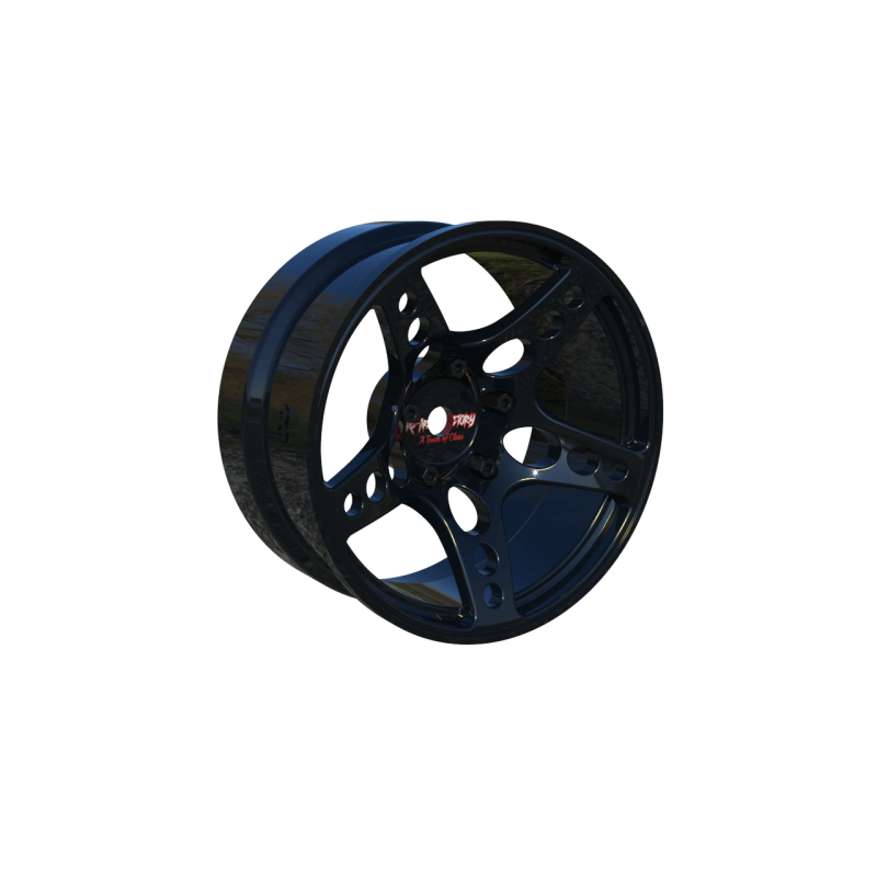 R-Fighter Wheels Offset 8mm Black (2pcs)
