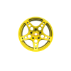 R-Fighter Wheels Offset 8mm Yellow (2pcs)