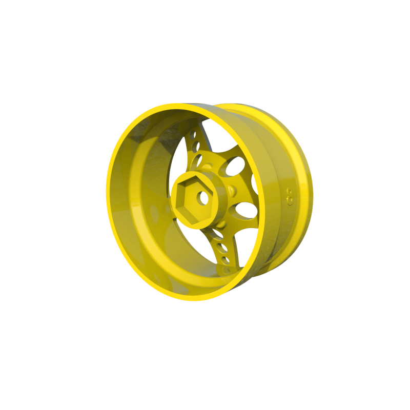 R-Fighter Wheels Offset 8mm Yellow (2pcs)
