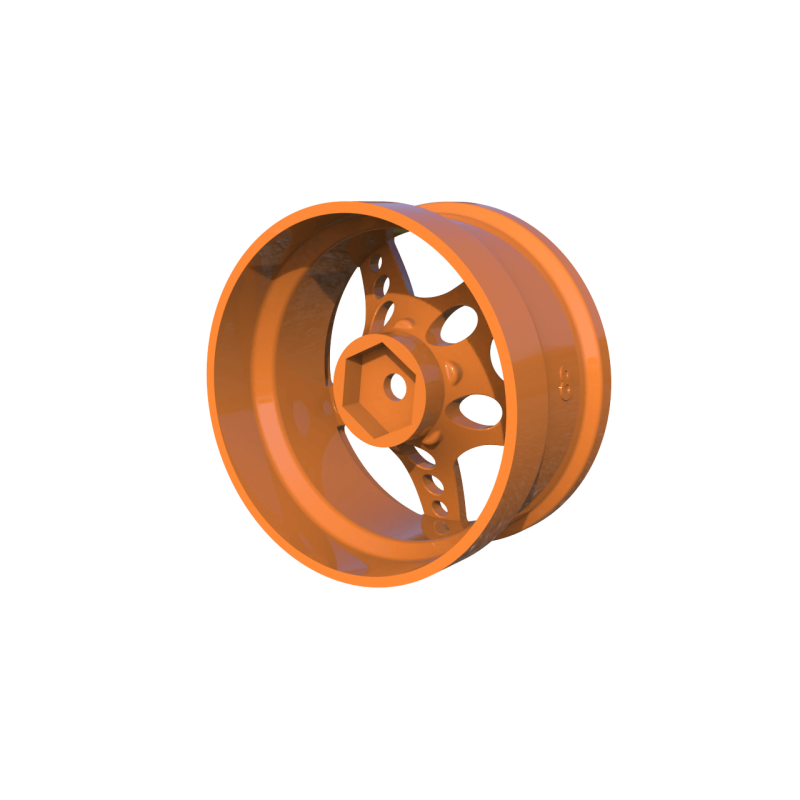 R-Fighter Wheels Offset 8mm Orange (2pcs)