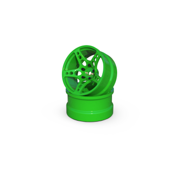 R-Fighter Wheels Offset 6mm Green (2pcs)