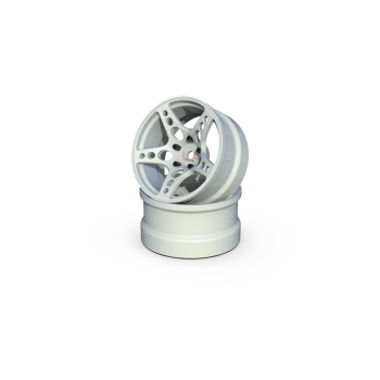R-Fighter Wheels Offset 6mm White (2pcs)