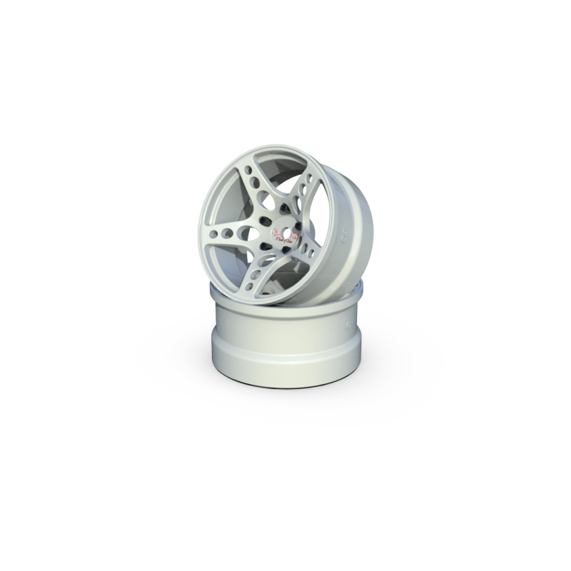 R-Fighter Wheels Offset 6mm White (2pcs)