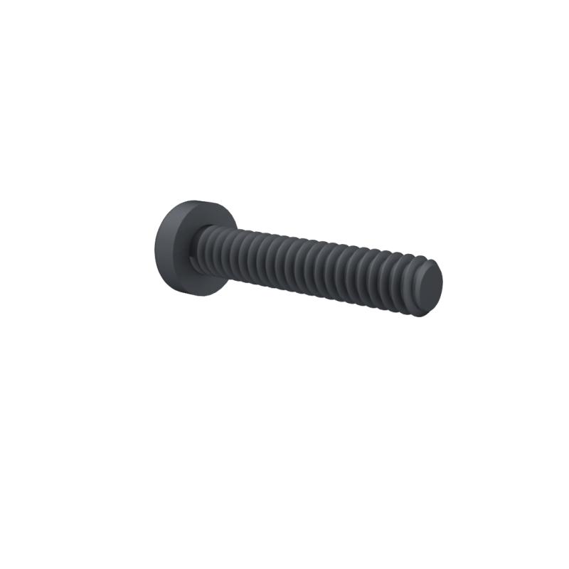 Cross Pan Head Screw 1.6*8mm Black